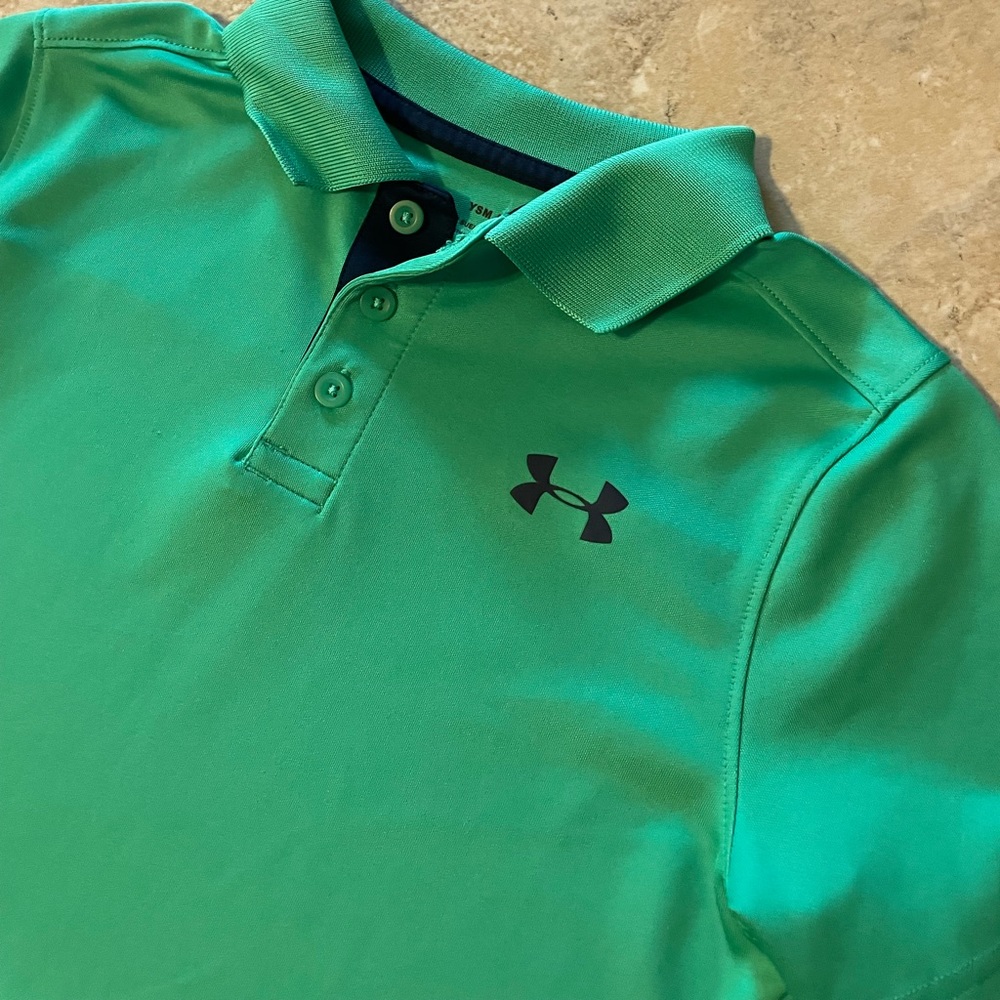Under Armour green SS polo SZ S 💚 - Picture 4 of 4